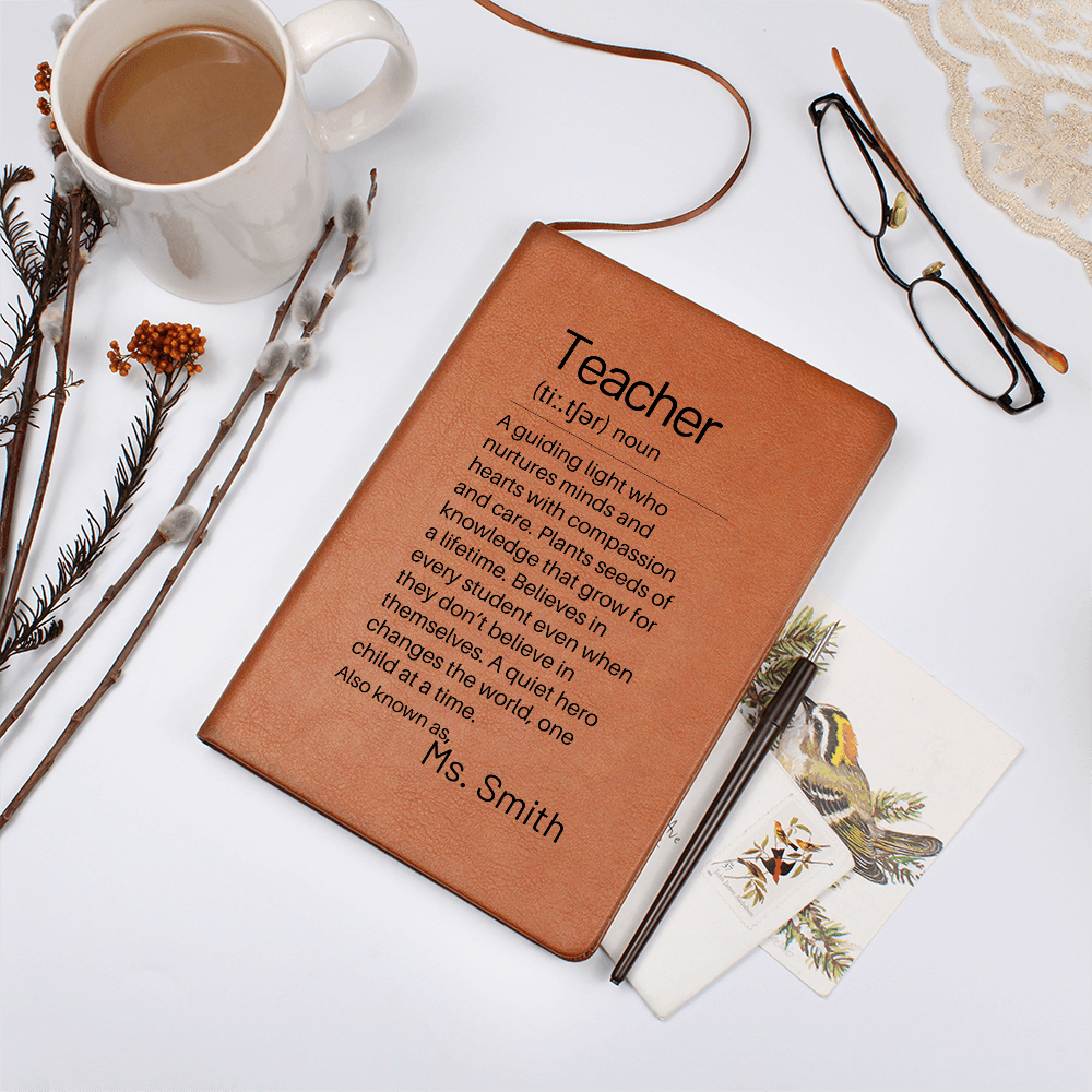Teacher Appreciation Gift, Custom Journal For Teacher