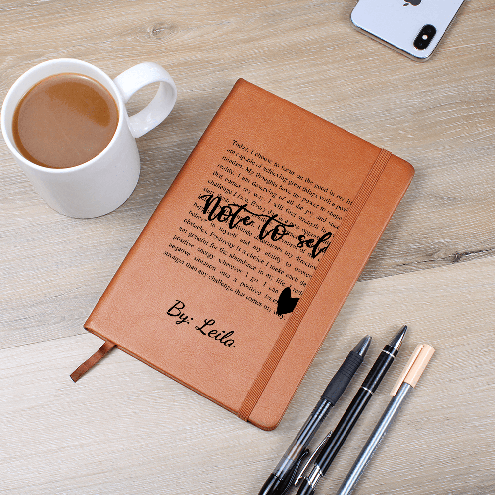 Note To Self Journal, Custom Journal