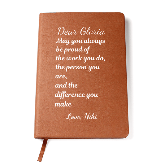 Custom Thank You Gift, Journal Gift, Gift for Collogue