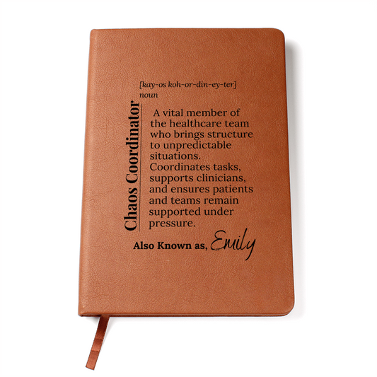 Healthcare Chaos Coordinator Journal