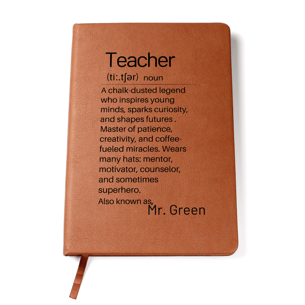 Teacher Appreciation Journal Gift, Funny Gift For Teacher