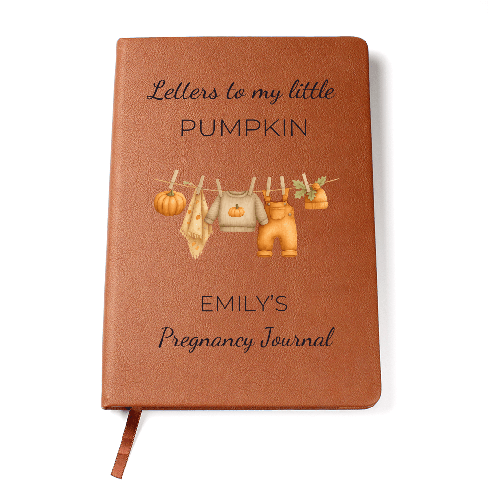 Custom Pregnancy Journal, Letters To My Little Pumpkin