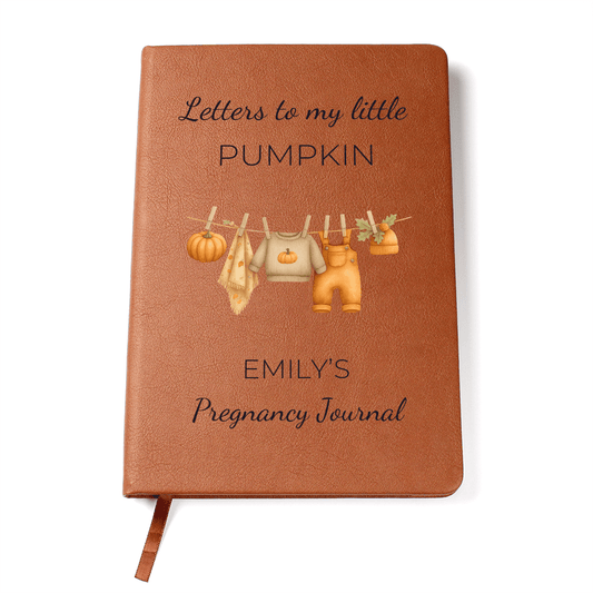 Custom Pregnancy Journal, Letters To My Little Pumpkin