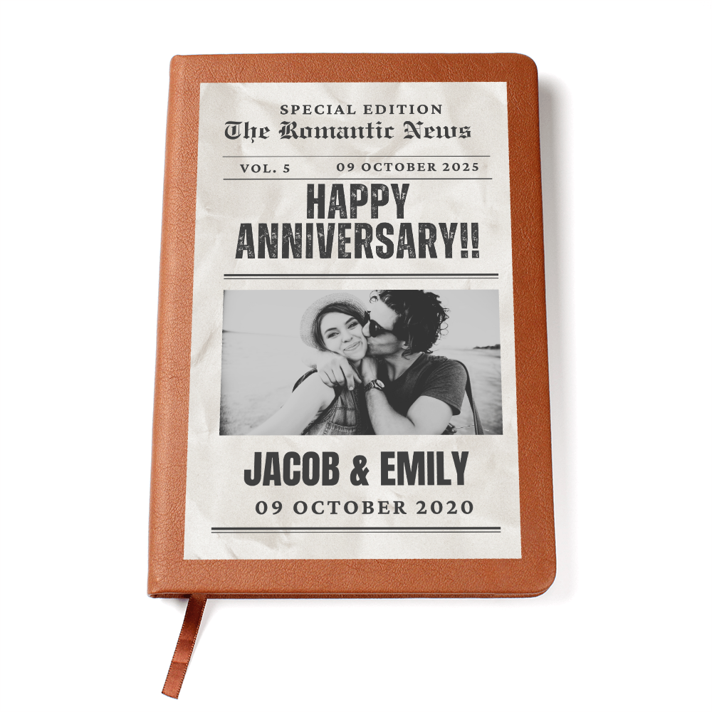 Personalized Anniversary Journal