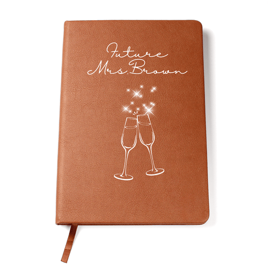 Custom Journal Wedding Planner, Engagement Gift For Friends