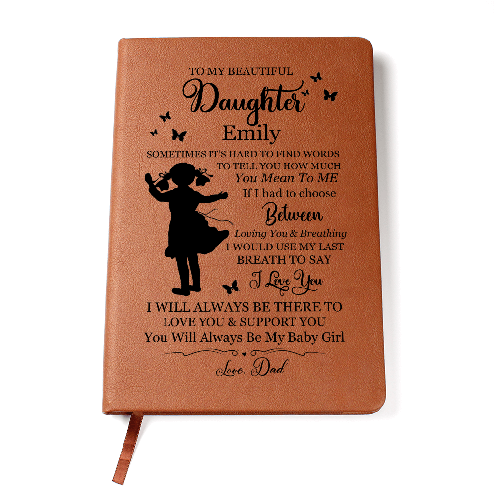 Personalized Daughter Journal From Dad