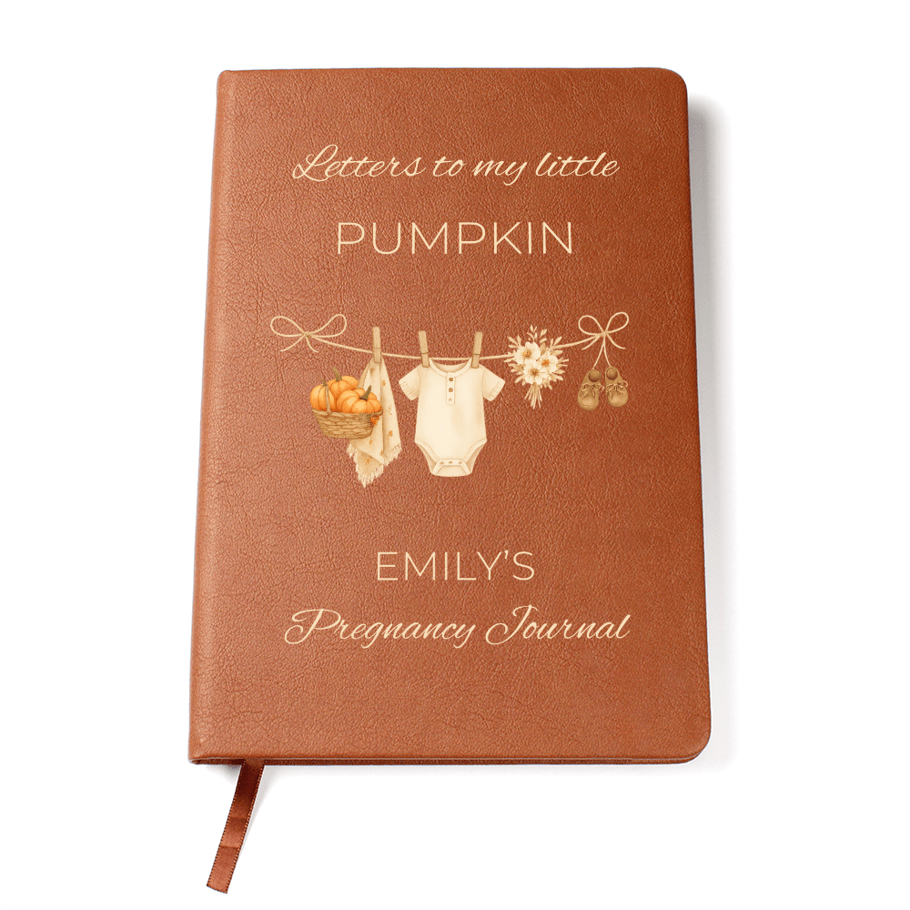 Custom Pregnancy Journal-Little Pumpkin