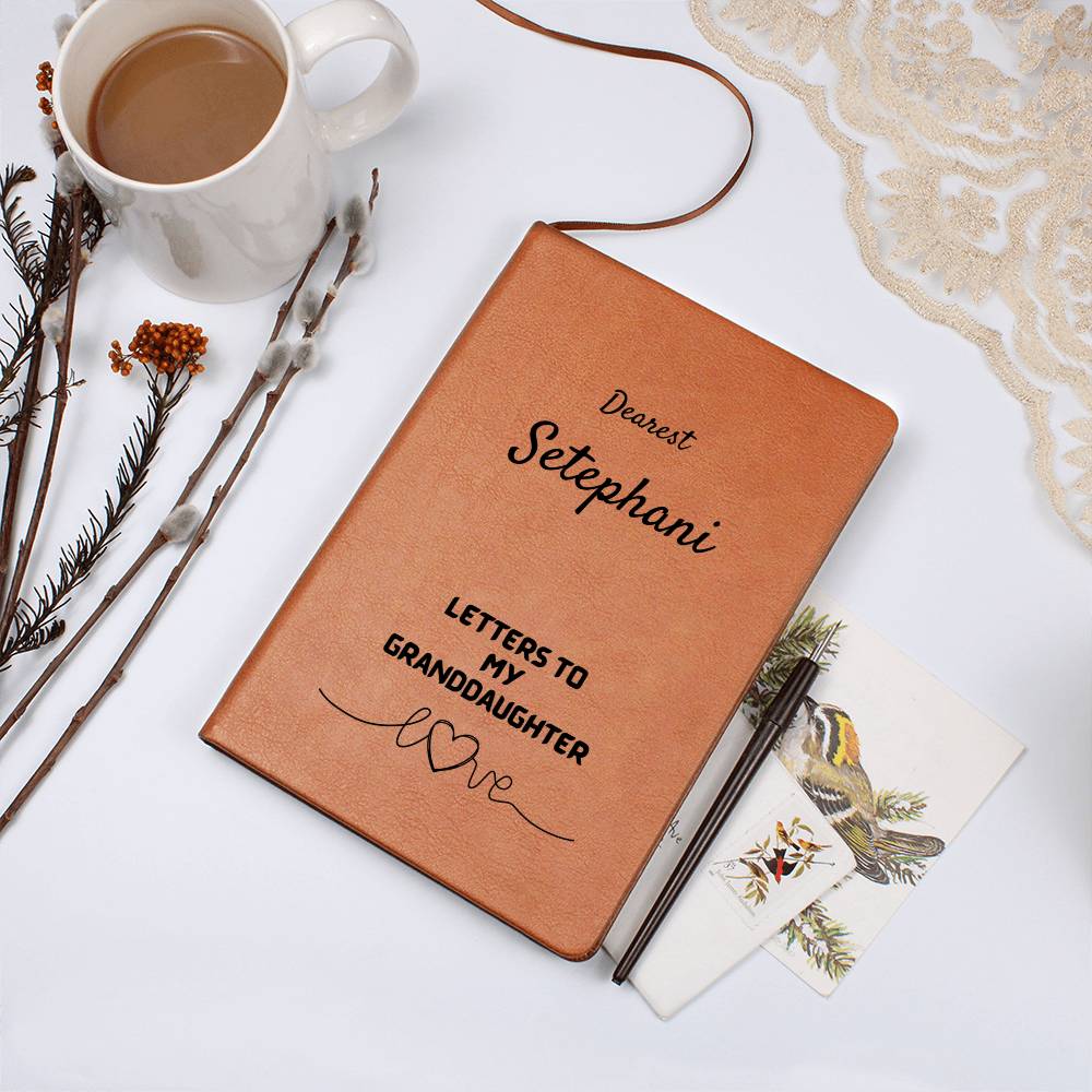 Personalized Journal Letters to My Granddaughter, Customizable Gift Journal for Granddaughter