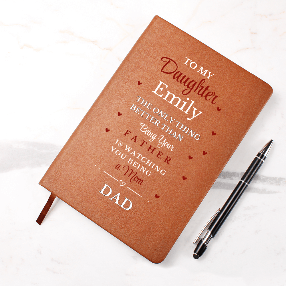 Custom Journal For Daughter, Journal Gift From Dad To Daughter