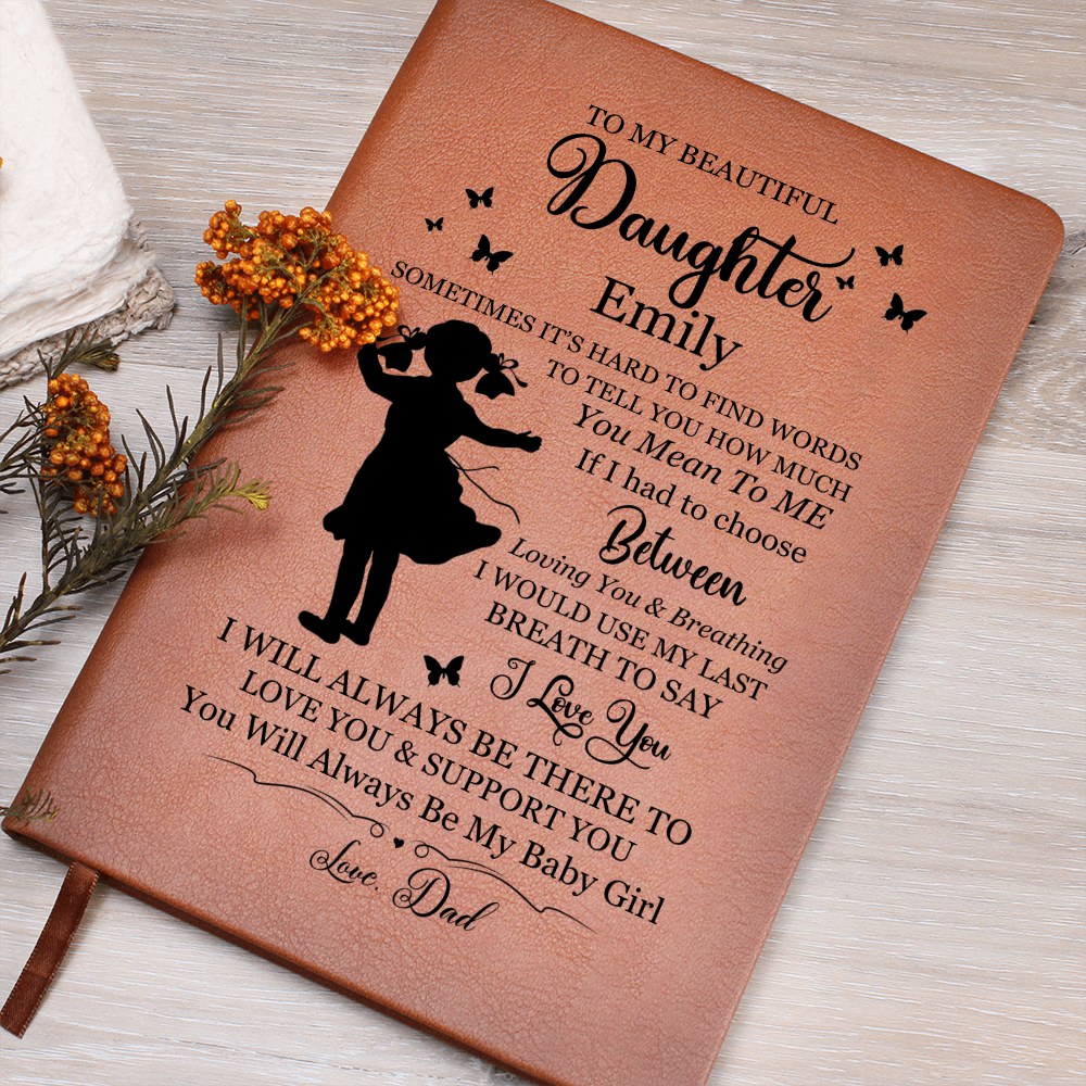 Personalized Daughter Journal From Dad