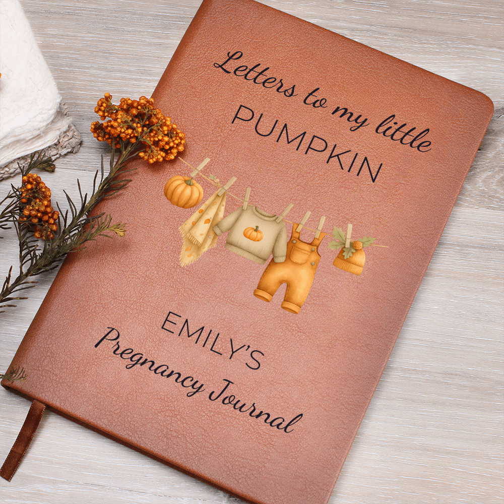 Custom Pregnancy Journal, Letters To My Little Pumpkin