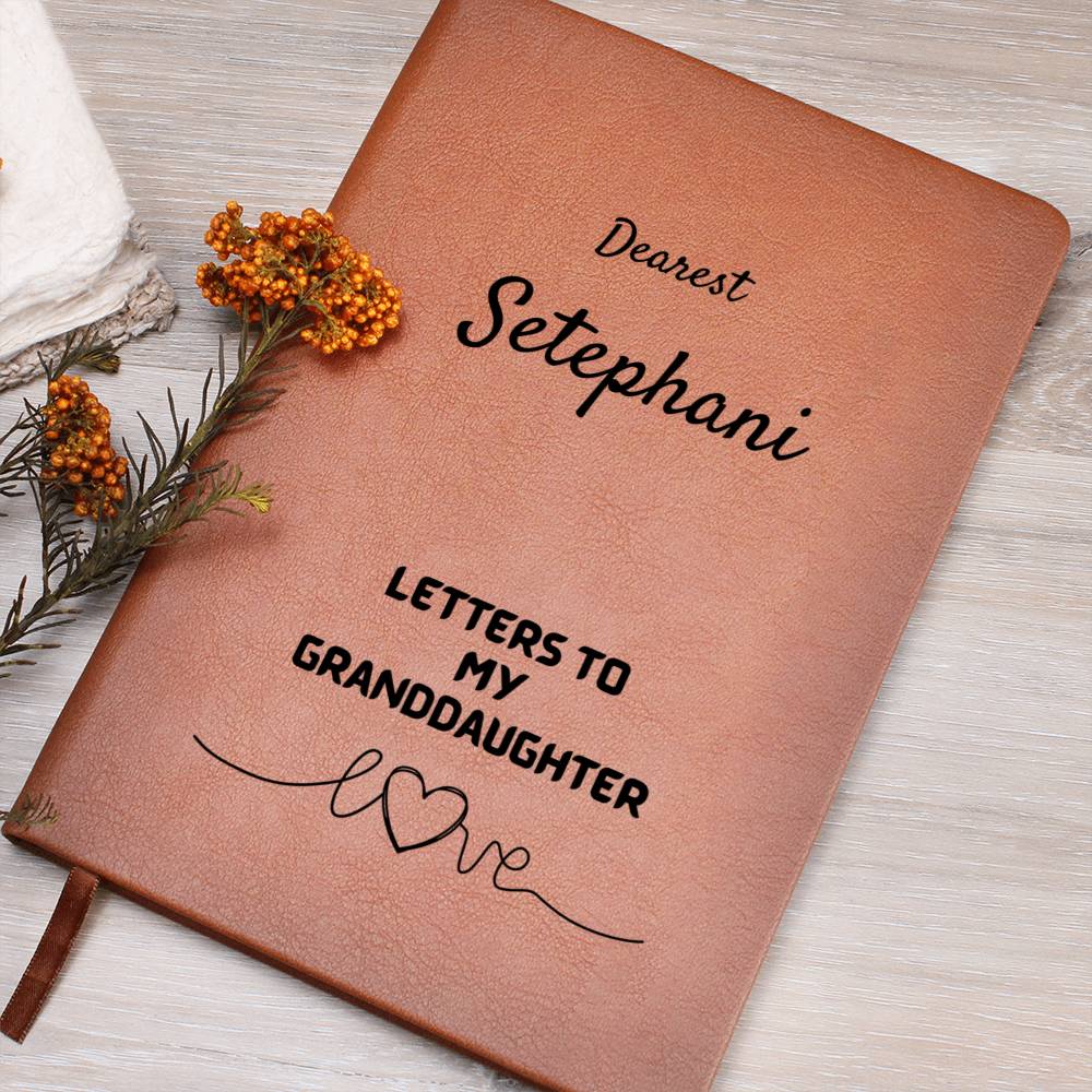 Personalized Journal Letters to My Granddaughter, Customizable Gift Journal for Granddaughter