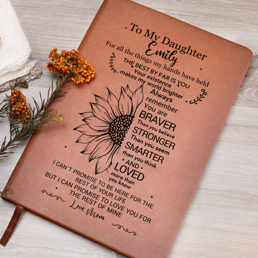 Personalized Daughter Journal, Gift From Mom