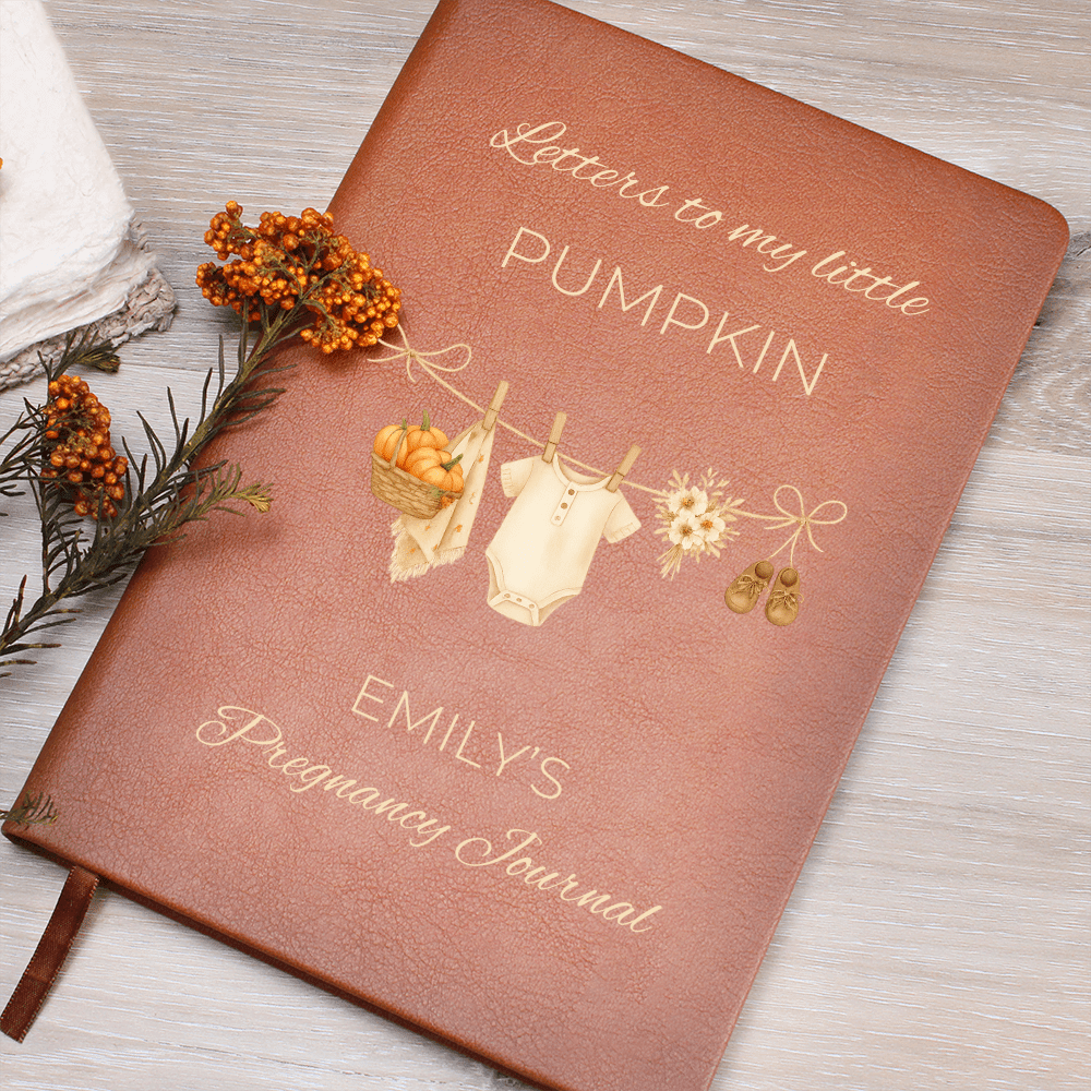 Custom Pregnancy Journal-Little Pumpkin