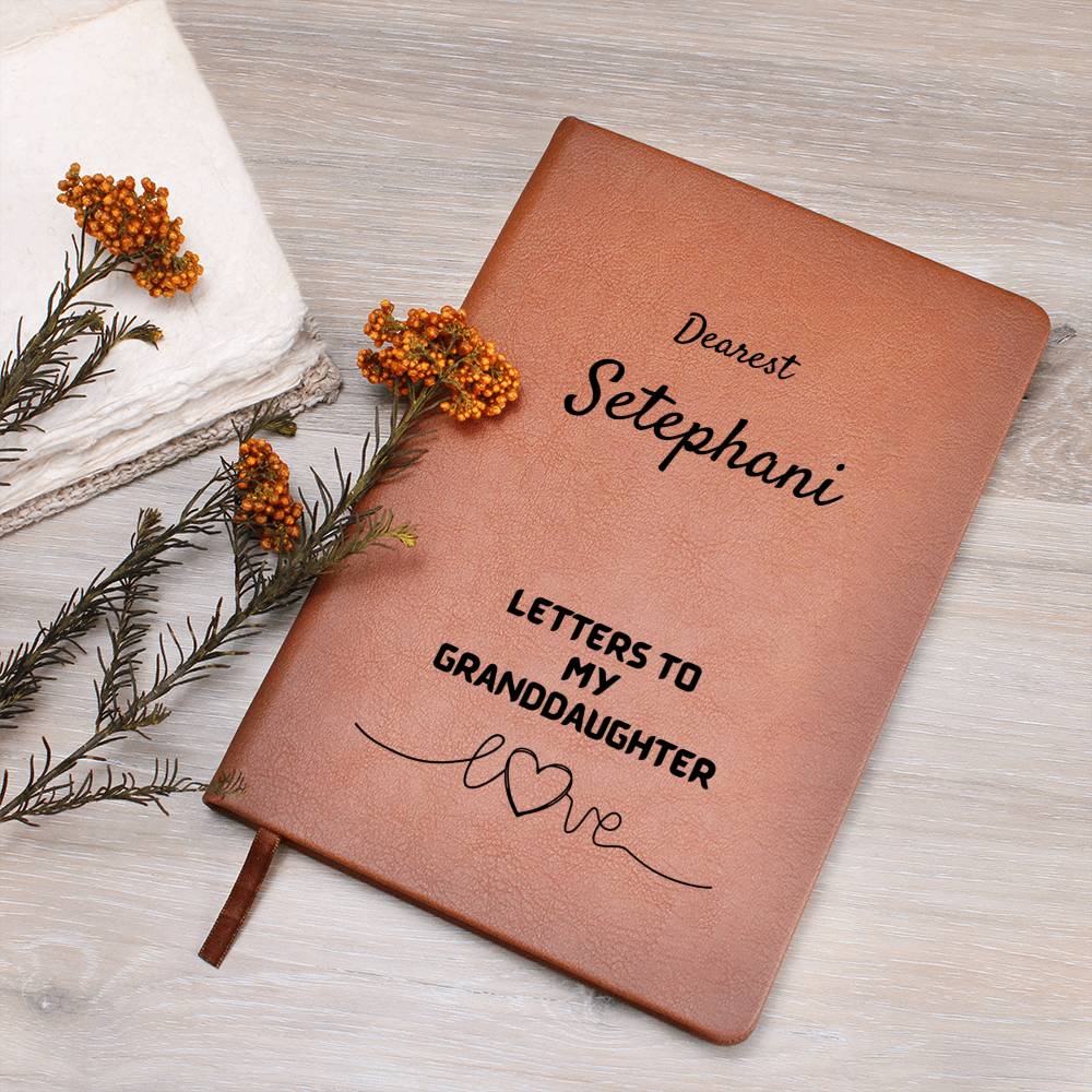 Personalized Journal Letters to My Granddaughter, Customizable Gift Journal for Granddaughter