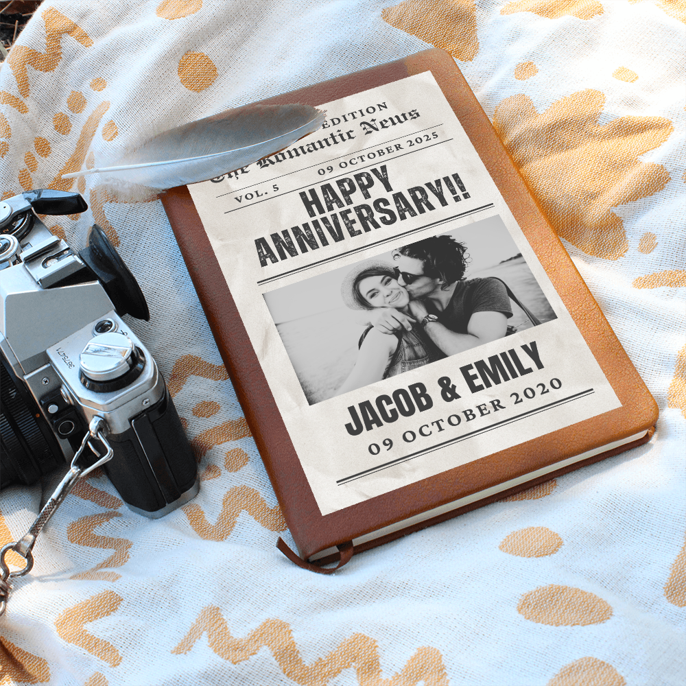 Personalized Anniversary Journal