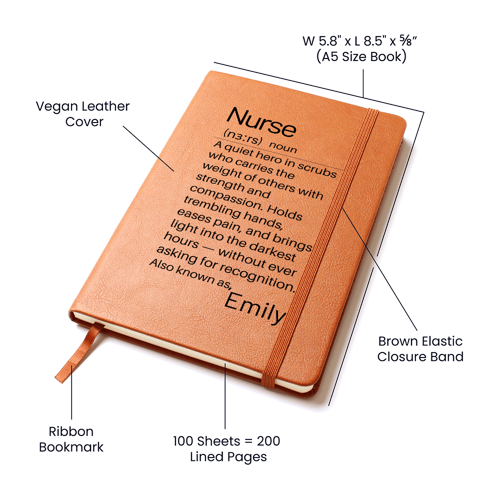 Nurse Custom Journal Gift, Nurse Definition Journal,