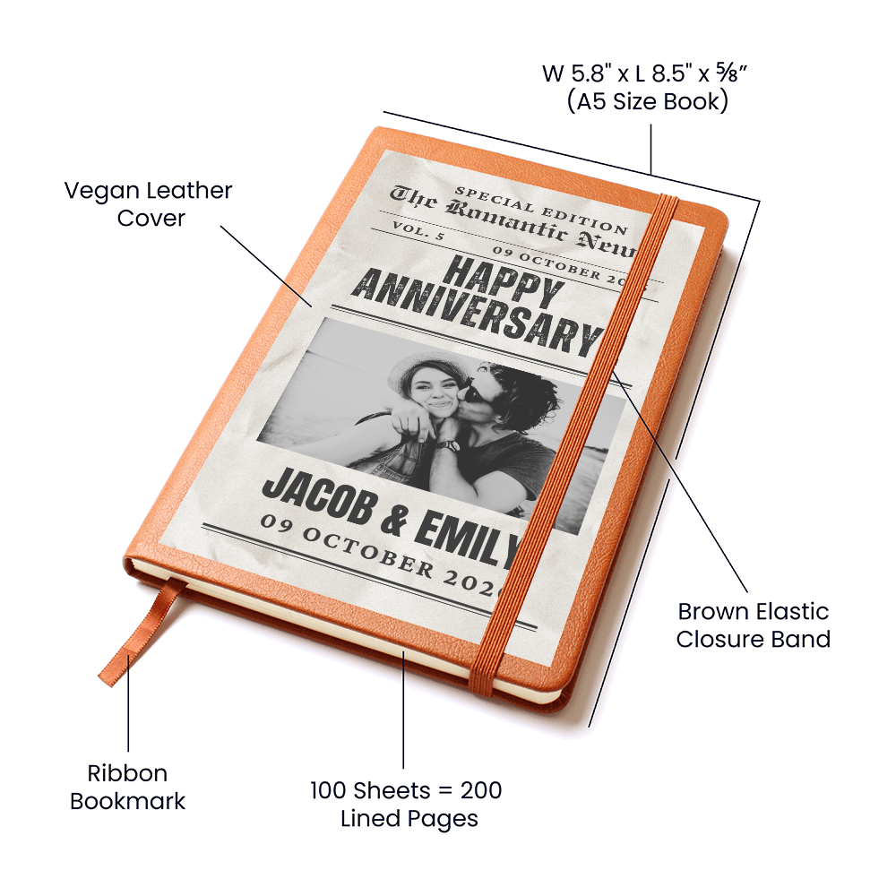 Personalized Anniversary Journal