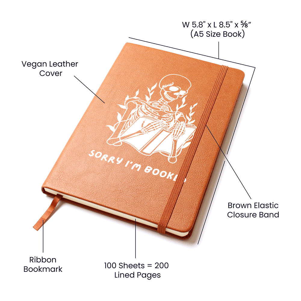 Bookworm  Custom Journal, Sorry I Am Booked Journal