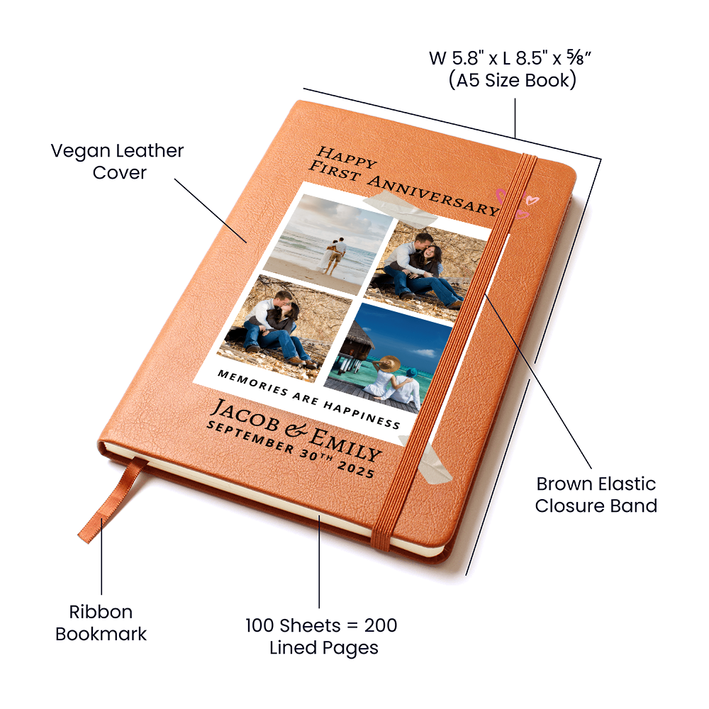 Custom Couples's  Anniversary Journal