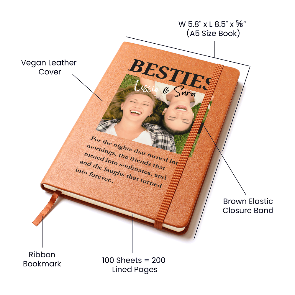 Bestie Gift, Custom Journal