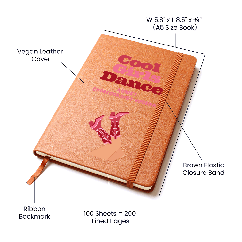 Personalized Choreography Journal, Cool Girls Dance Journal