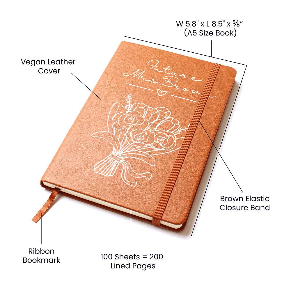 Custom Wedding Planning Journal, Custom Future Bride Journal