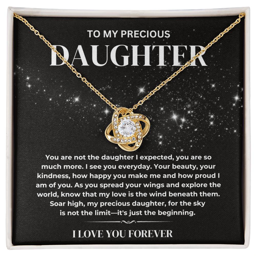 My Precious Daughter Necklace, Daughter Necklace Gift From Dad