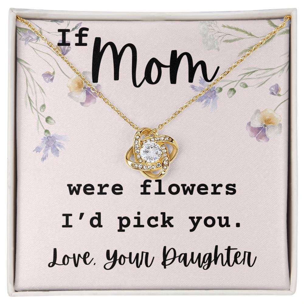 If Mom Were Flowers, A Heartfelt Necklace Gift For Mom