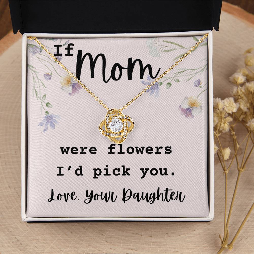 If Mom Were Flowers, A Heartfelt Necklace Gift For Mom