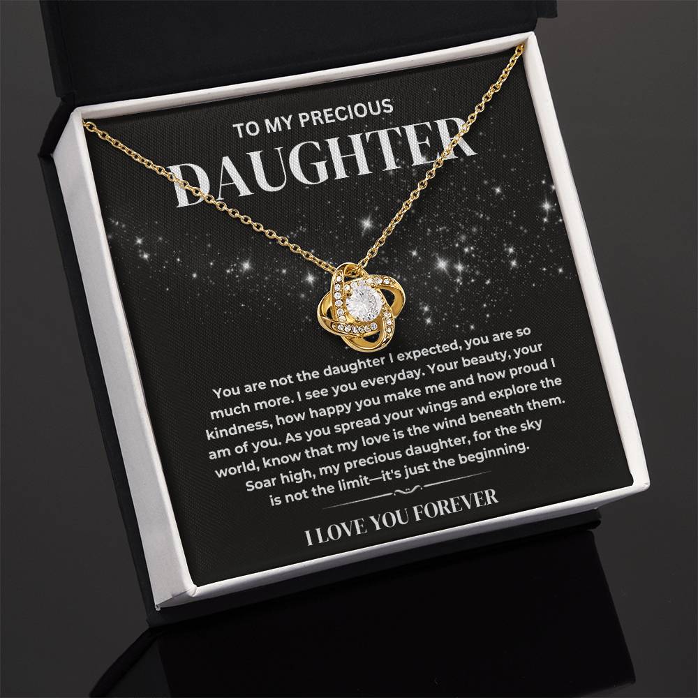 My Precious Daughter Necklace, Daughter Necklace Gift From Dad