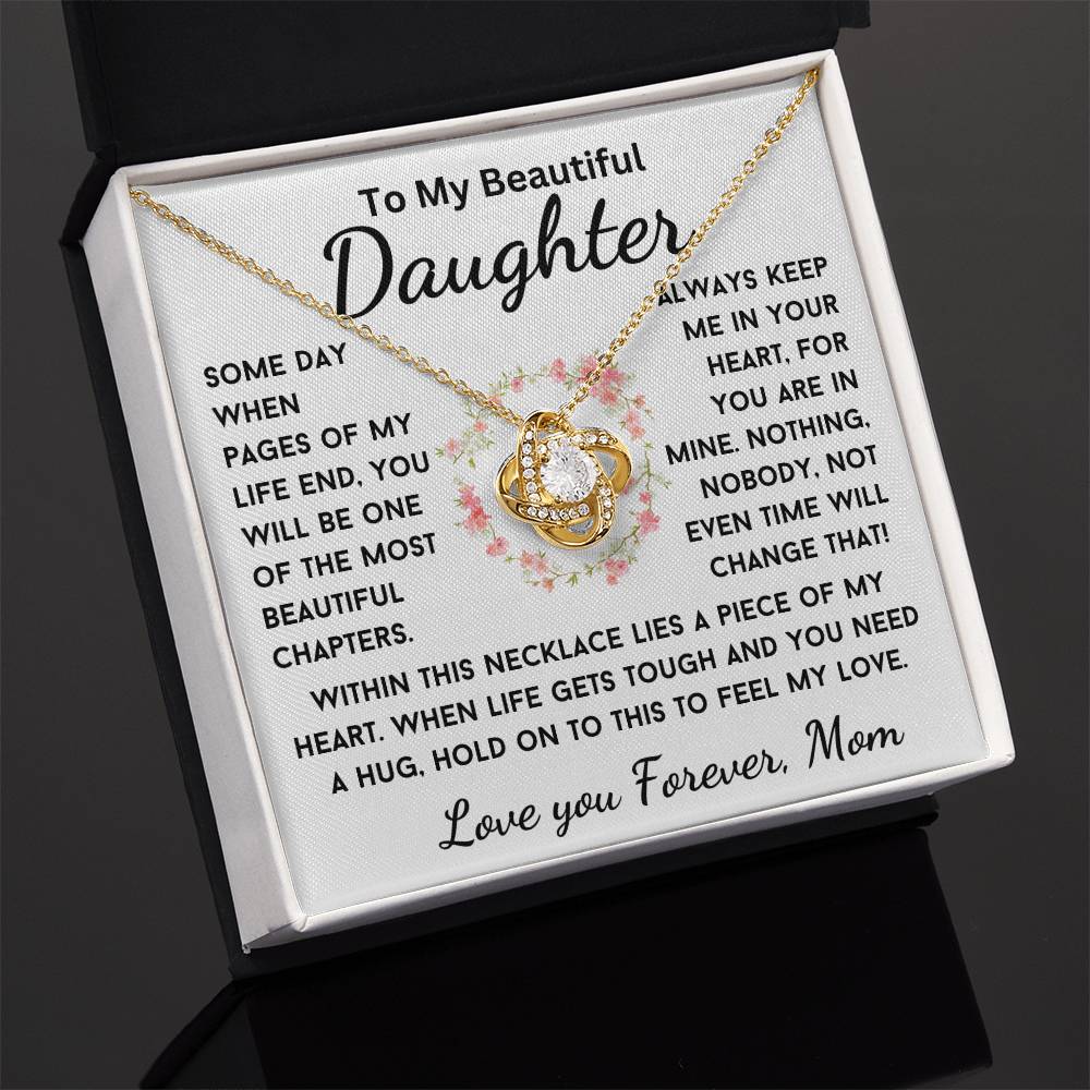 A Piece Of My Heart Necklace, A Gift From Mom