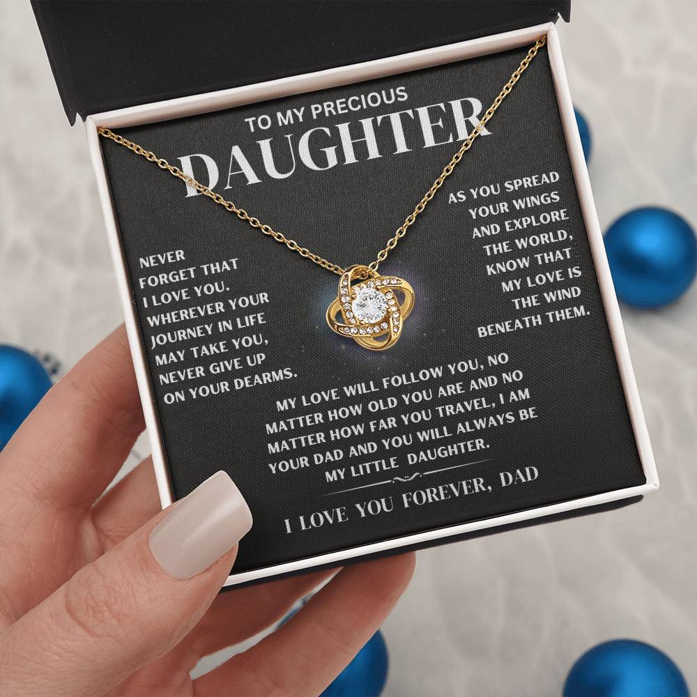 My Precious Daughter Necklace Gift