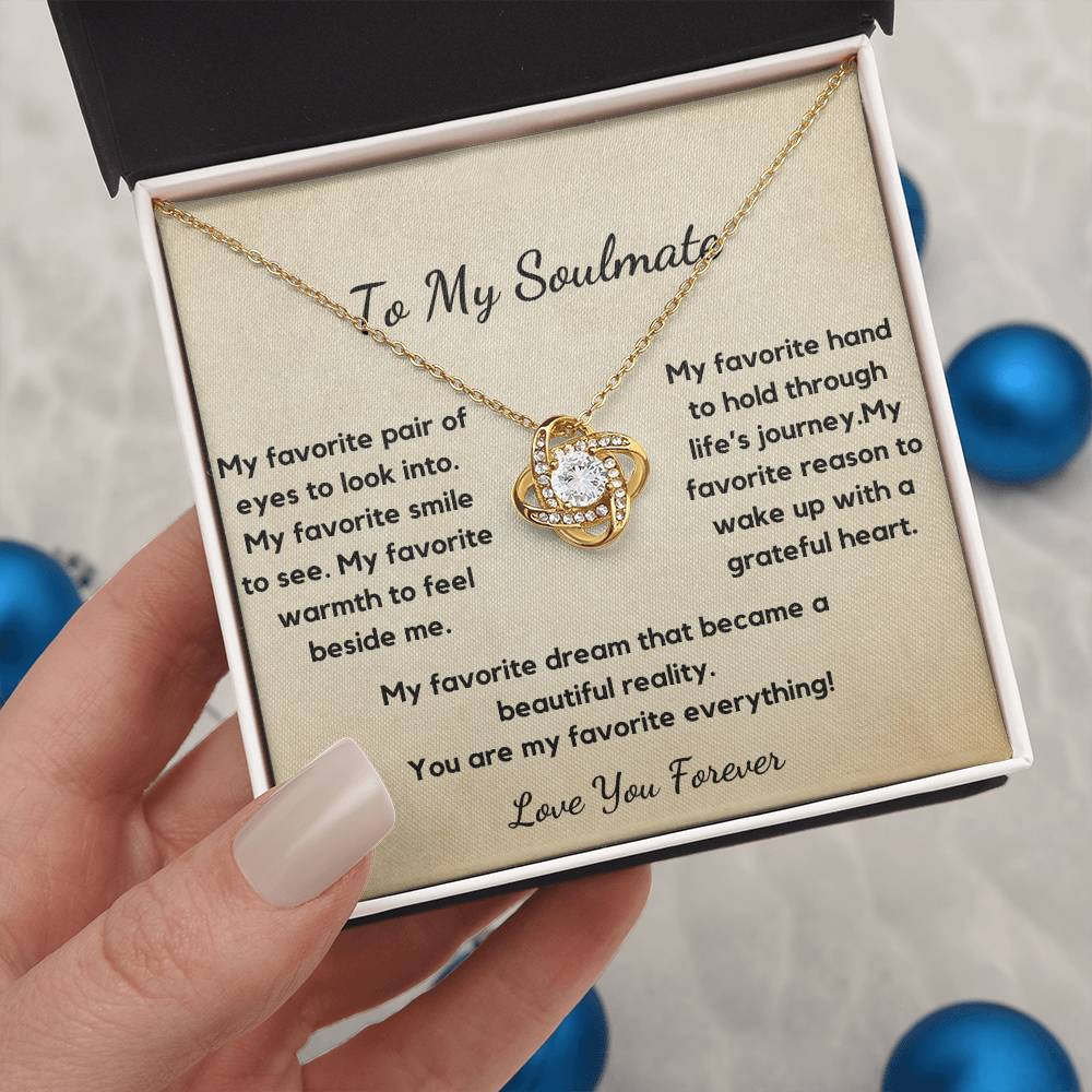 Soulmate Necklace, You are My Favourite Everything