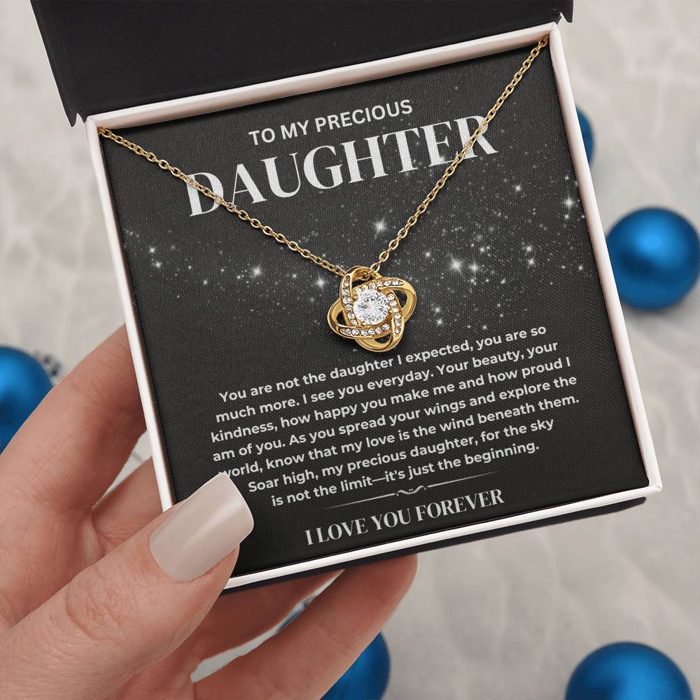 My Precious Daughter Necklace, Daughter Necklace Gift From Dad
