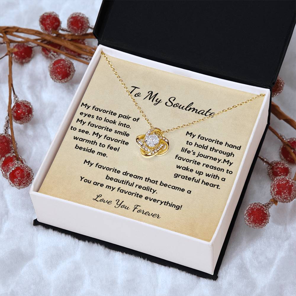 Soulmate Necklace, You are My Favourite Everything