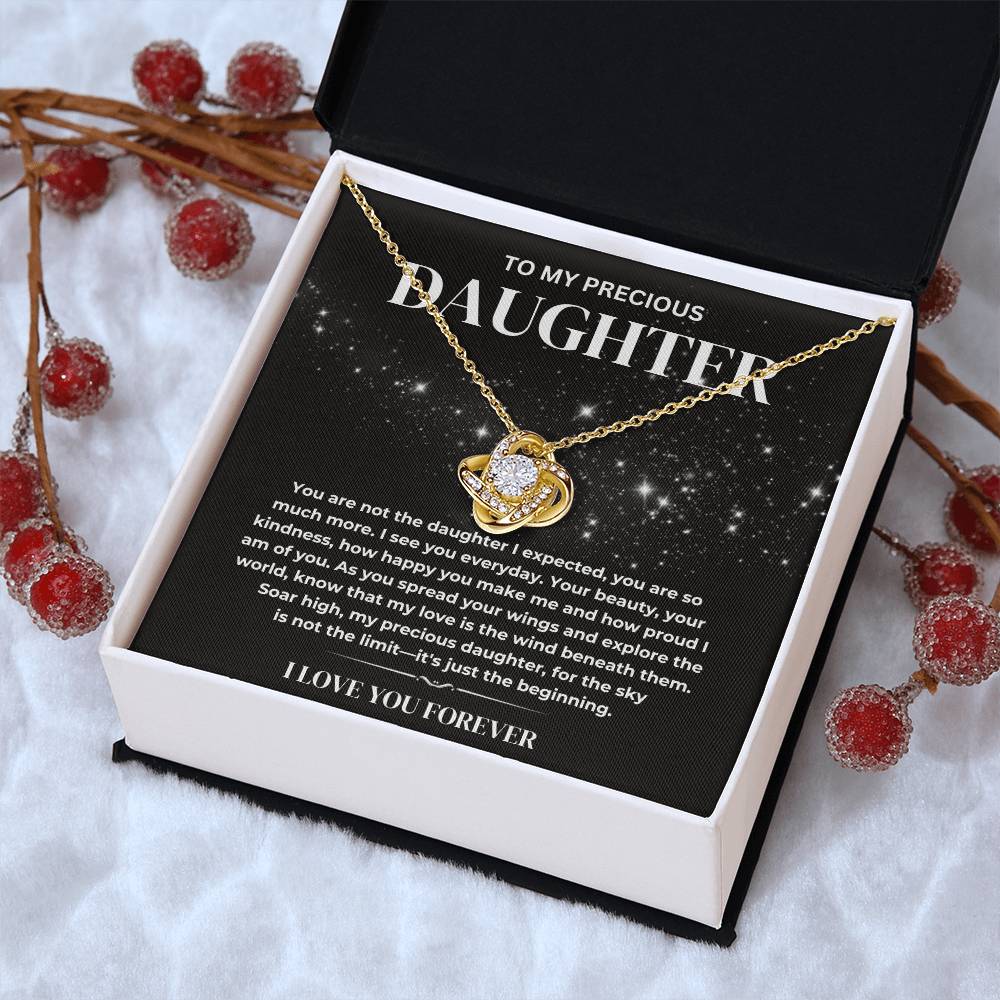 My Precious Daughter Necklace, Daughter Necklace Gift From Dad