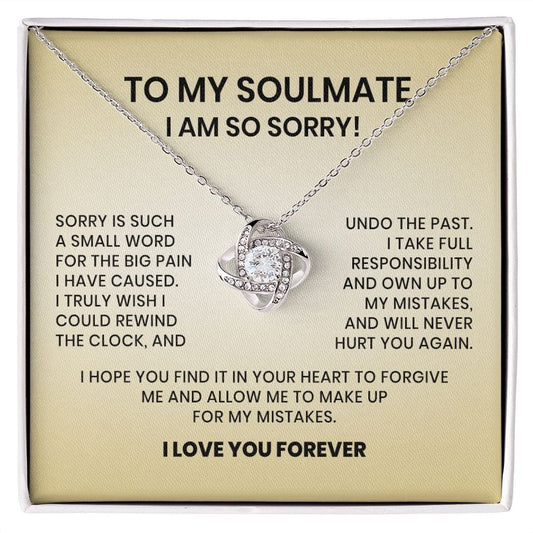 I am So Sorry Necklace, An Apology Gift For My Soulmate