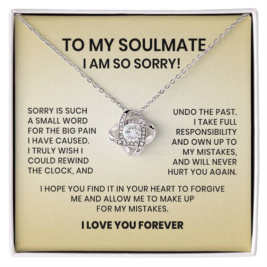 I Am So Sorry Necklace-To My Soulmate