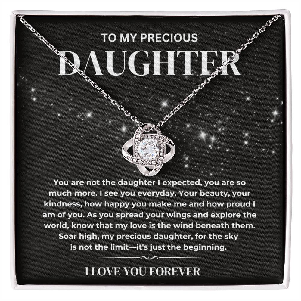 My Precious Daughter Necklace, Daughter Necklace Gift From Dad