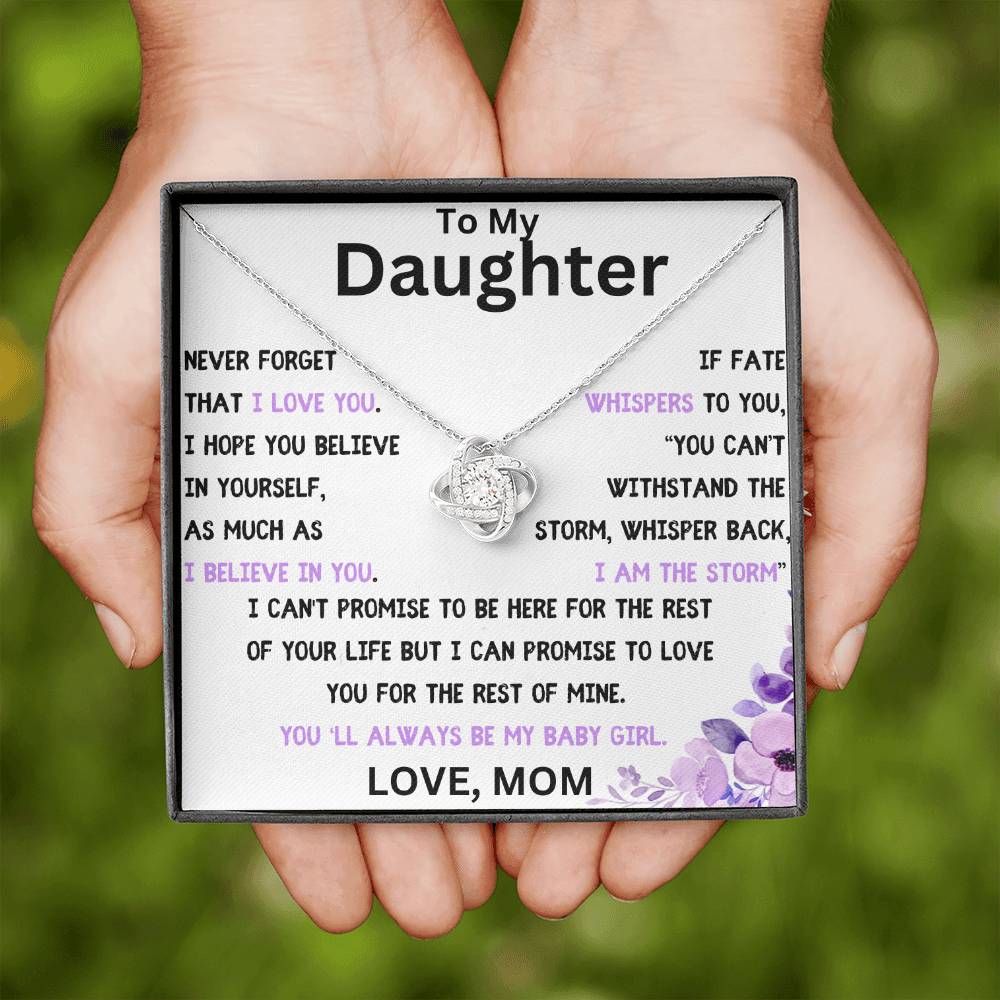 Always My Baby Girl Necklace, A Gift From Mom