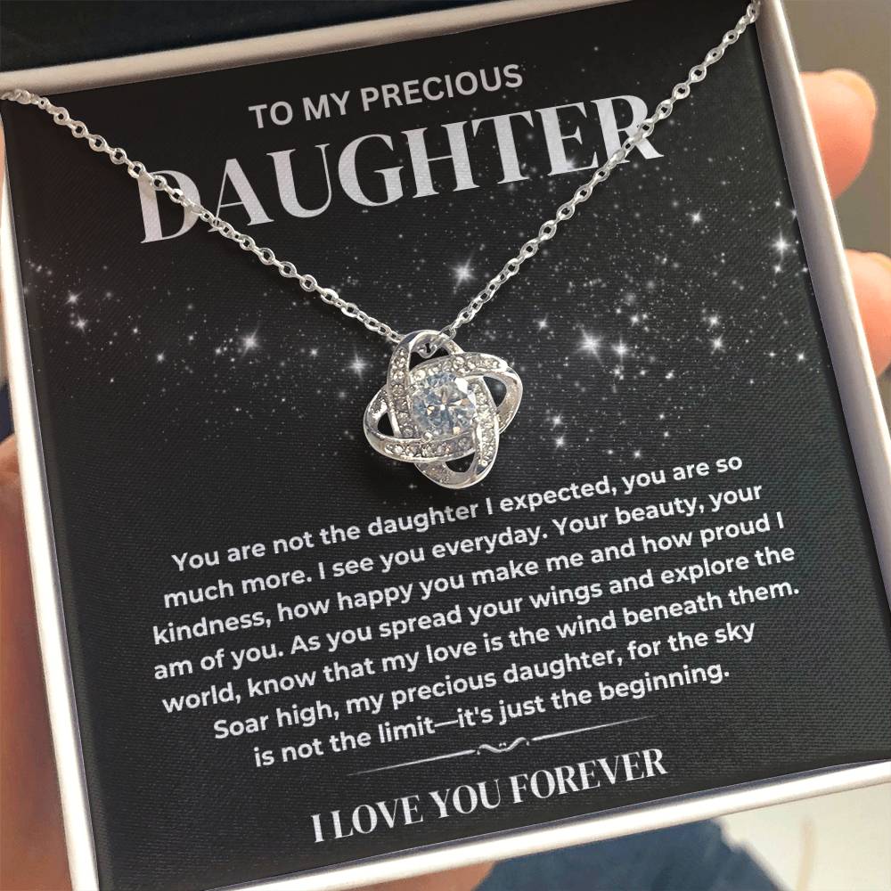 My Precious Daughter Necklace, Daughter Necklace Gift From Dad