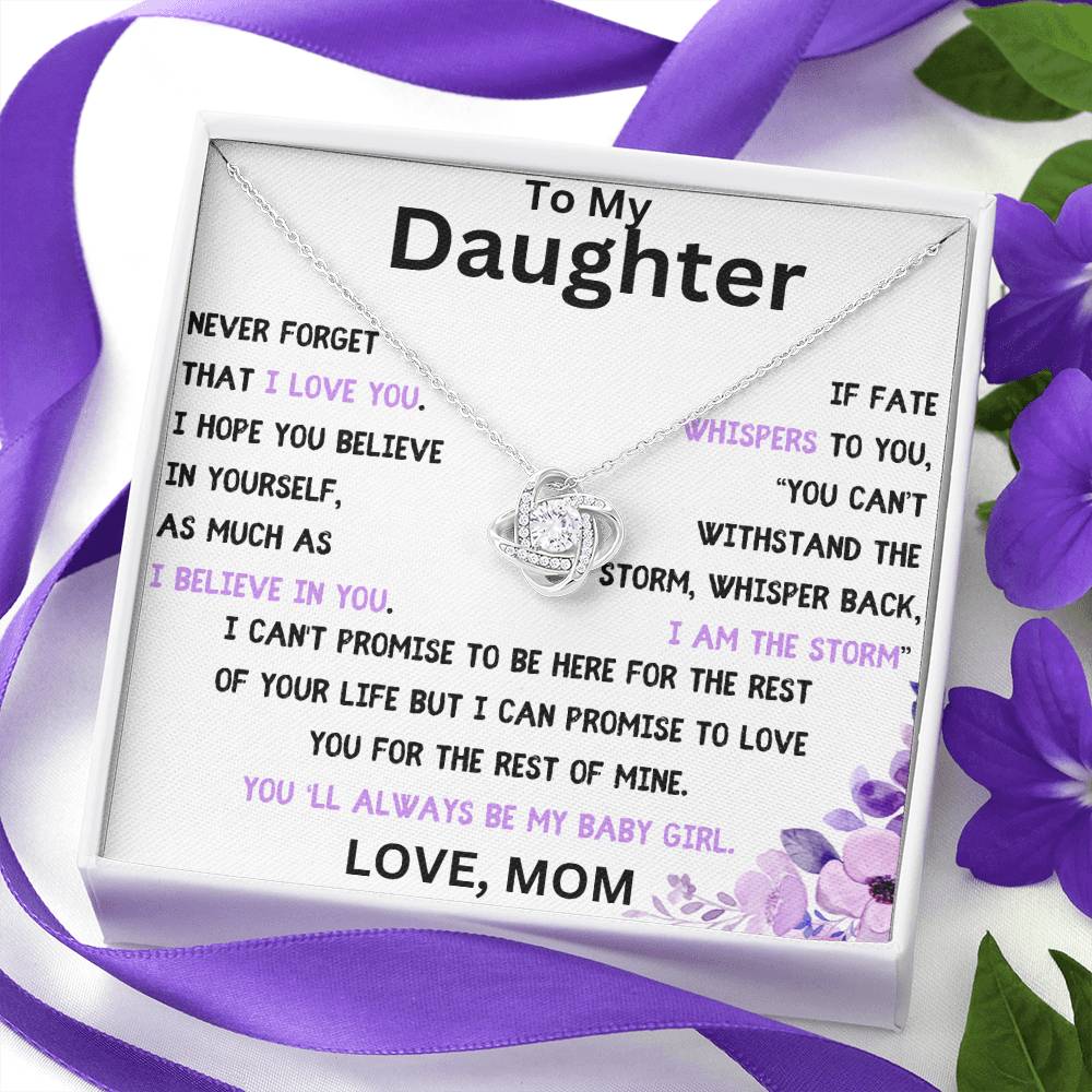 Always My Baby Girl Necklace, A Gift From Mom