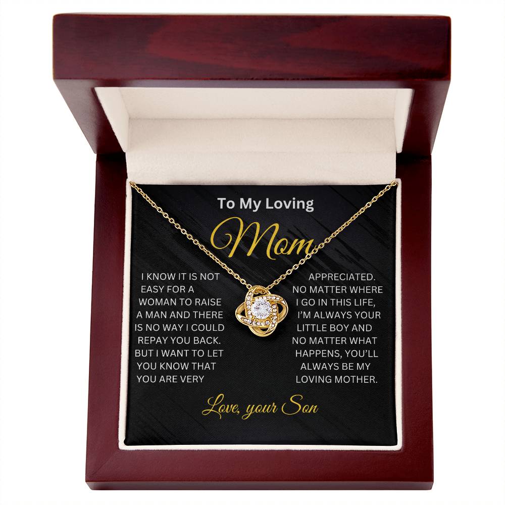 My Loving Mom Necklace , Mother's Day Gift From Son