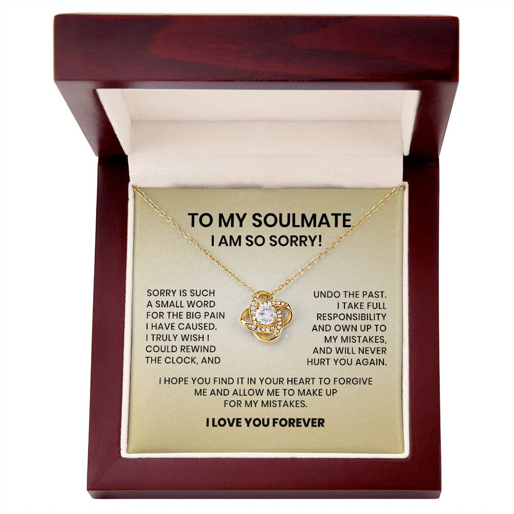 I Am So Sorry Necklace-To My Soulmate