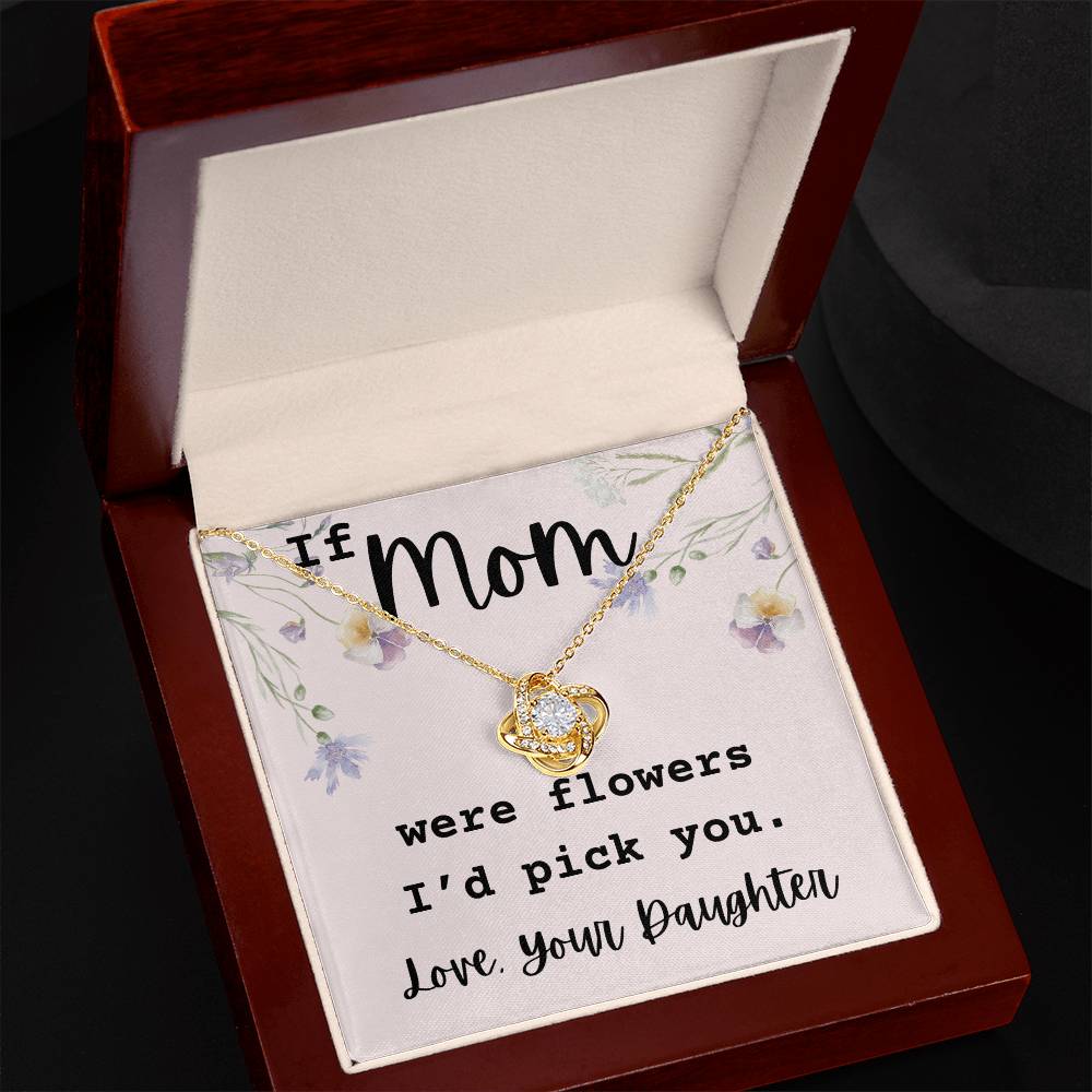 If Mom Were Flowers, A Heartfelt Necklace Gift For Mom