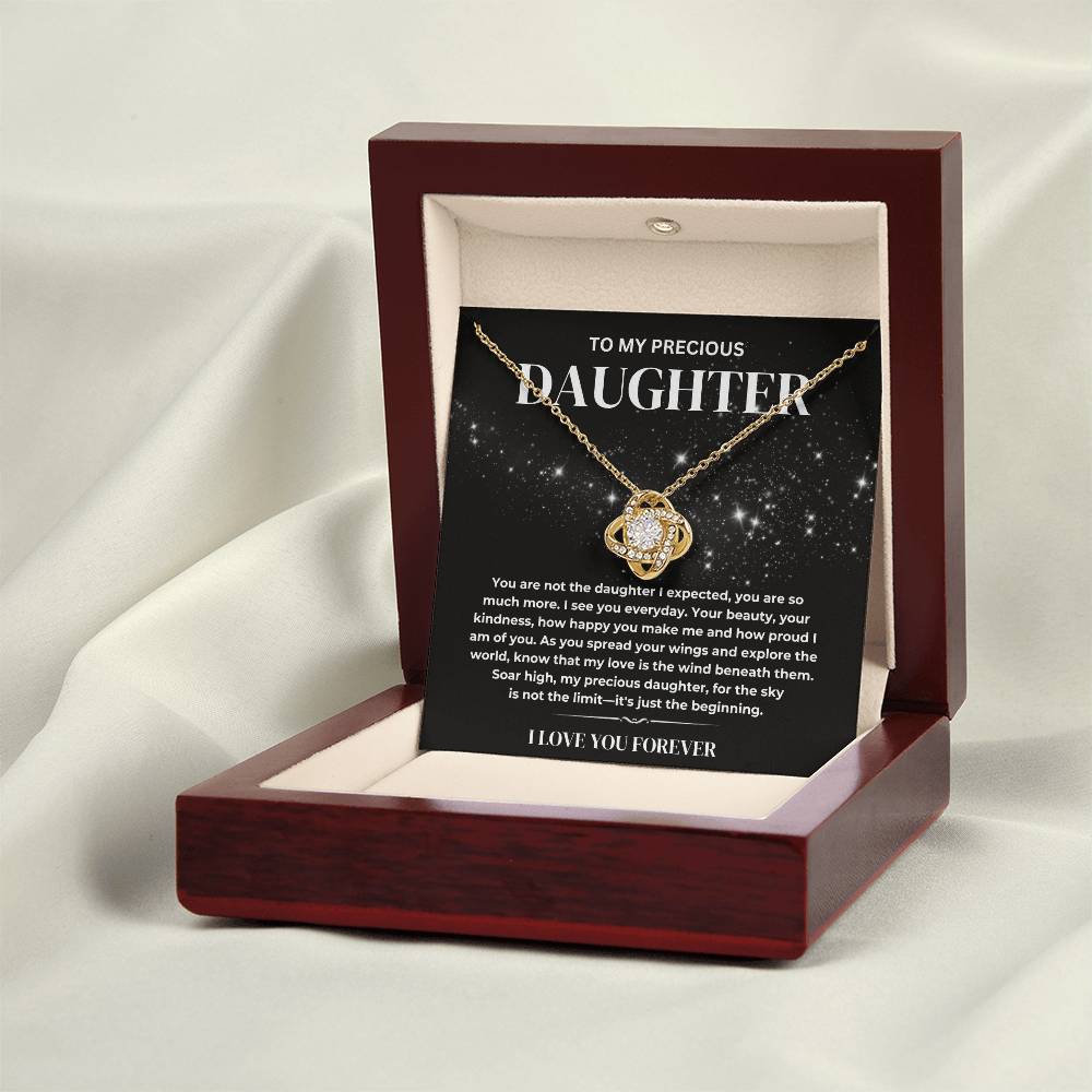 My Precious Daughter Necklace, Daughter Necklace Gift From Dad