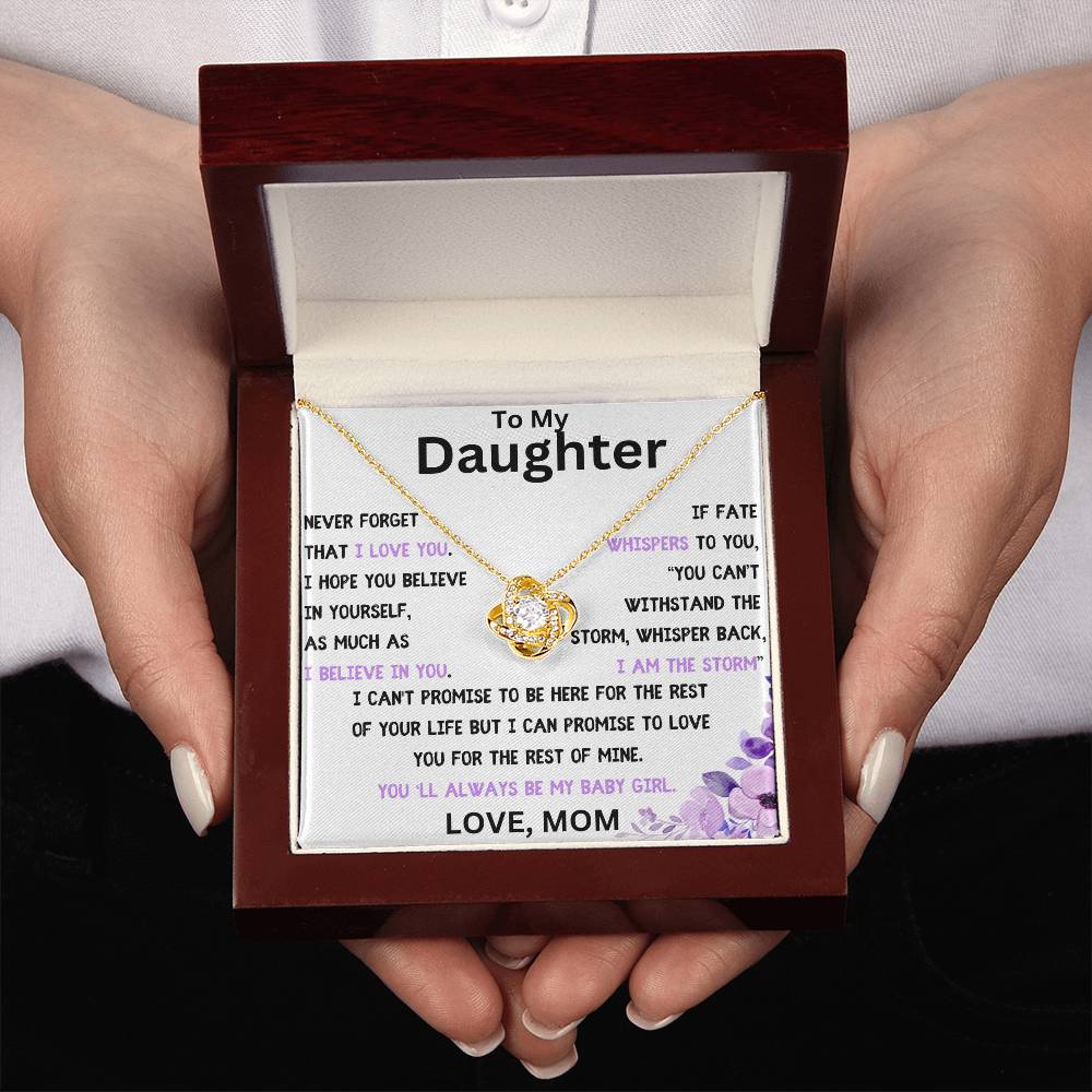 Always My Baby Girl Necklace, A Gift From Mom