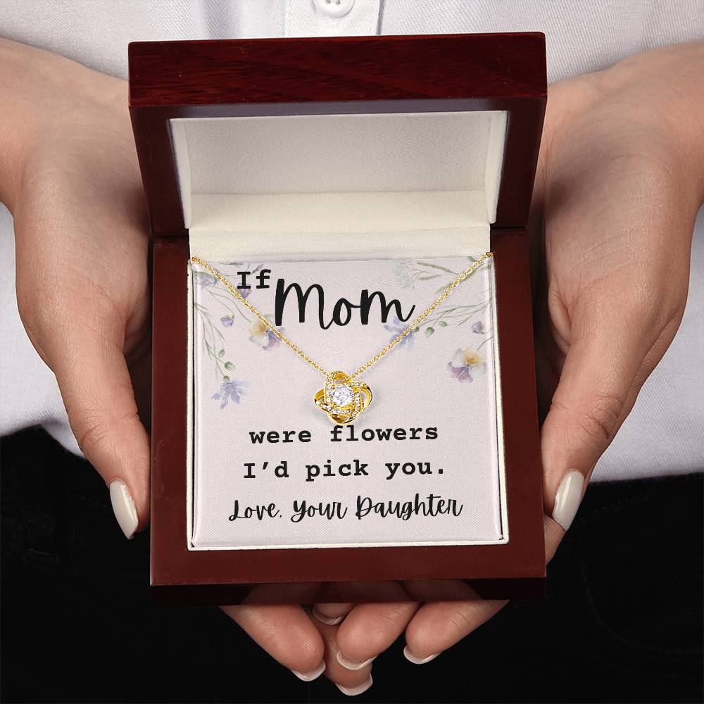 If Mom Were Flowers, A Heartfelt Necklace Gift For Mom