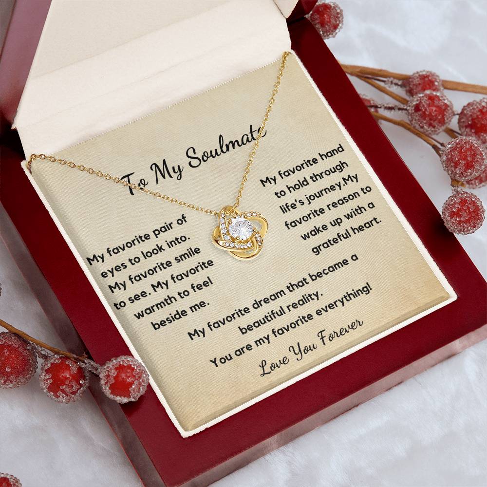 Soulmate Necklace, You are My Favourite Everything